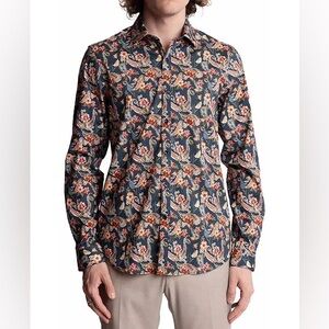 Paisley & Gray Multicolor Floral Men's Shirt